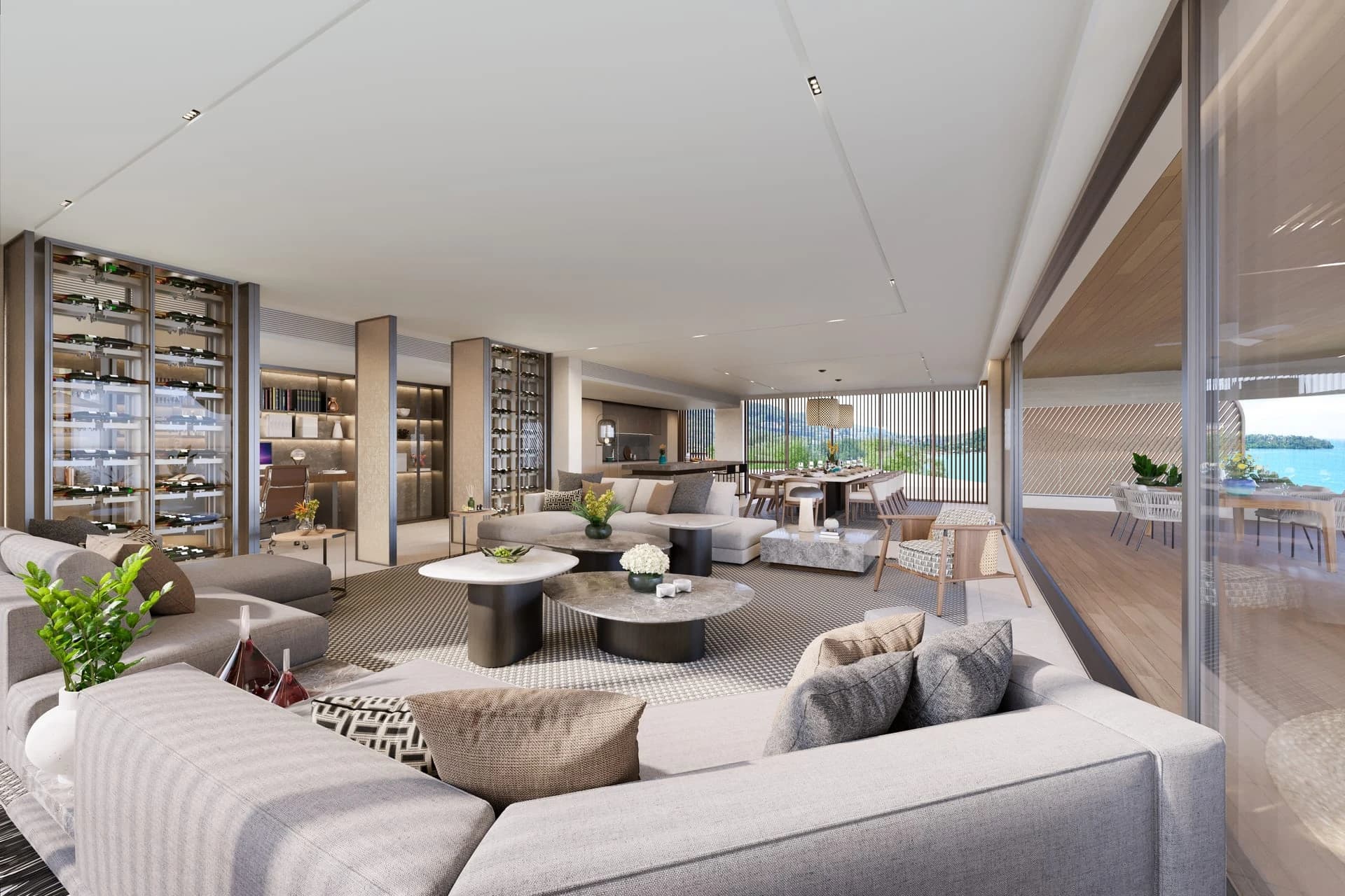 Sea-view residence — developer's rendering · 2